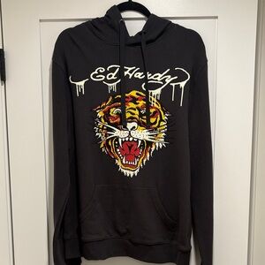 Es hardy crystal tiger sweater